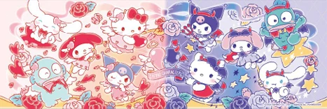 五大Sanrio characters 7 月 26 日強勢加「萌」動漫節  化身光與影的甜蜜使者 初夏帶您投身Sanrio Lovey Fantasy  萬勿錯過全球首個雙重世界體驗區、首發紀念收藏卡及多款精品