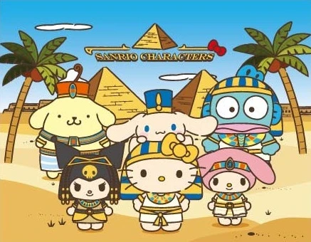 Sanrio characters 換上埃及造型裝束矚目登場動漫節 Hello Kitty化身法老王造型 萬勿錯過首發埃及主題系列精品 Sanrio characters三大人氣角色  6 大系列18款全新長腿造型系列登場